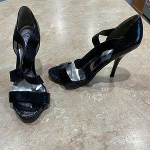 Carlos Santana Black Paten Heel